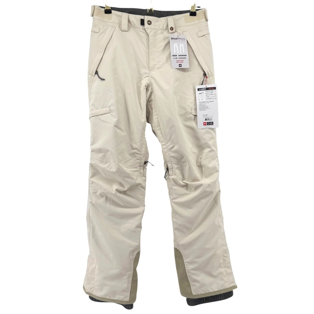 686 Womens Smarty 3-in-1 Cargo Pant infiDRY 20K Snowboard Ski Pants Birch XS NEW